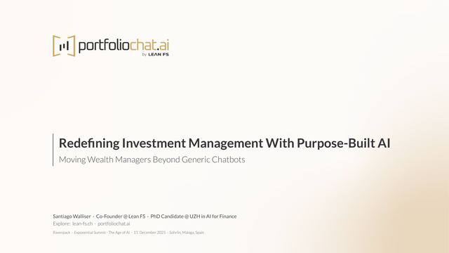 Redefining Investment Management with Purpose-built AI