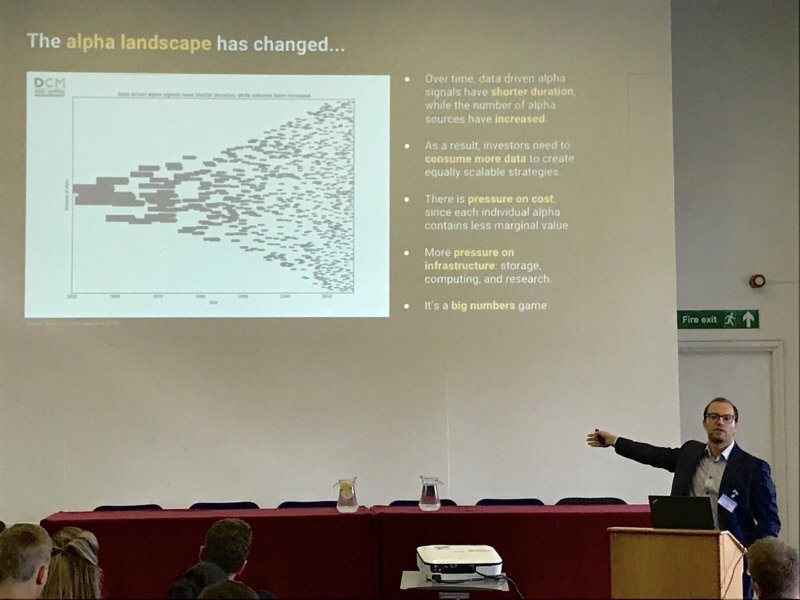 Peter Hafez talking at The BigData Finance Conference in London